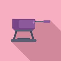 Modern deep fryer with temperature control for frying food vector