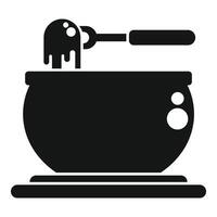 Witch is preparing a magic potion in a cauldron vector