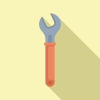 Wrench tool fixing repairing equipment construction mechanical spanner fixing vector