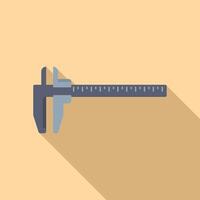Vernier caliper measuring tool showing precise measurement concept vector