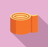 Elastic bandage roll showing first aid concept vector