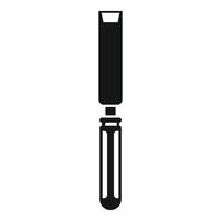 Chisel with wooden handle for carving woodworking projects vector
