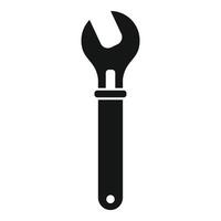 Adjustable wrench icon representing mechanical repairing vector