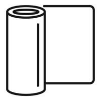 Textile roll icon representing fabric production process vector