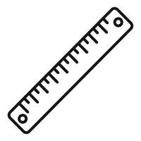 Measuring line icon representing length measurement tool vector