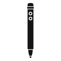 Electronic pen for tablet stylus with buttons drawing on screen vector