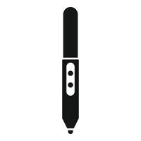 Electronic pen tool for tablet drawing icon simple style vector