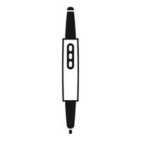 Electronic cigarette device with battery indicator icon vector