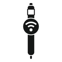 Smart watch showing wifi signal icon vector
