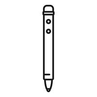 Electronic pen for tablet drawing showing digital writing tool vector