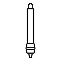 Electronic cigarette device with cartridge tank system icon vector