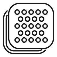 Orthopedic mattress pad with memory foam for back pain vector