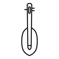 Electric scooter sharing service thin line icon for app or website vector