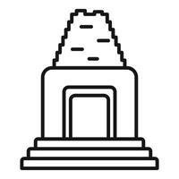 Ancient mayan temple representing mesoamerican civilization architecture vector