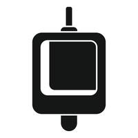 Public toilet urinal presenting a modern design in solid black style vector
