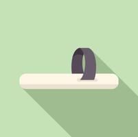 Nail file showing, manicure tool for filing nails vector