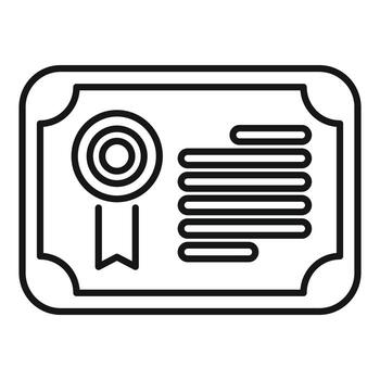 Certificate is being displayed, showcasing achievement and recognition vector