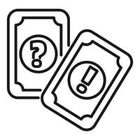 Question and answer cards symbolizing frequently asked questions vector