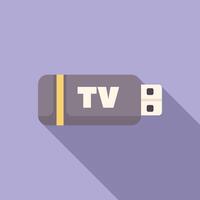 Tv wifi receiver device connecting to television using wireless technology vector