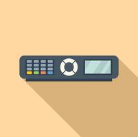 Digital receiver showing modern technology for watching television vector