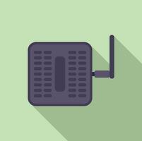 Wireless router providing internet connection with antenna vector