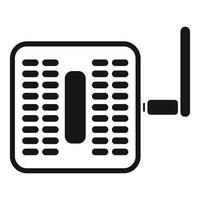 Wifi router providing stable wireless signal for remote work vector