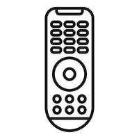 Remote control with buttons and circle navigation showing, controlling tv watching experience vector
