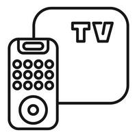Remote control changing tv channel with buttons icon vector