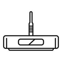 Wifi router providing wireless internet connection icon vector