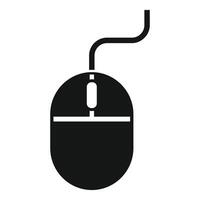Computer mouse icon showing cursor control device vector