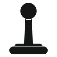 Joystick standing on a platform representing gaming control vector