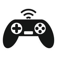 Wireless gamepad for playing video games connecting with wifi vector