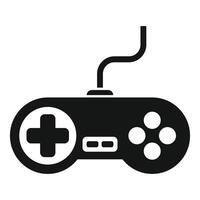 Gamepad with wire connecting and controlling a game vector