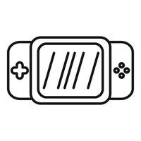 Portable gaming console displaying loading screen icon vector