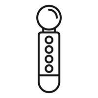 Simple line icon of a vr game controller vector