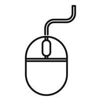 Computer mouse icon representing pointing device for computer navigation vector