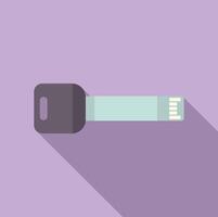 Modern car key illustration featuring keyless entry and remote start technology vector