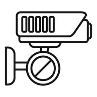 Security camera mounted on wall detecting motion vector