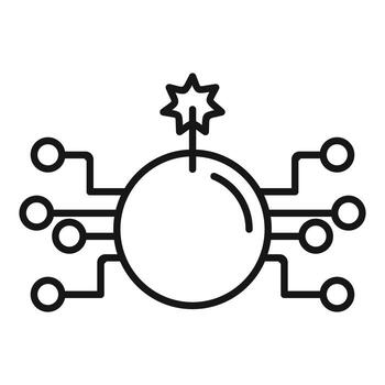 Cyber bomb exploding with circuit board connections vector