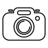 Digital camera icon representing photography and image capture vector