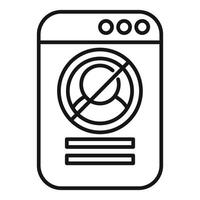 Smartphone denying access with blocked user icon vector