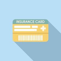Insurance card displaying medical coverage and personal information vector