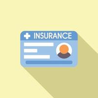 Health insurance card displaying personal information vector