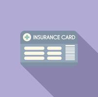 Insurance card illustrating health coverage concept vector