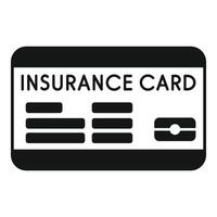 Insurance card representing health coverage and medical expenses vector