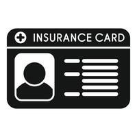 Insurance card showing medical health coverage vector