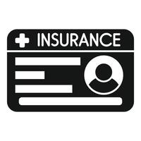 Health insurance card providing security and healthcare coverage vector