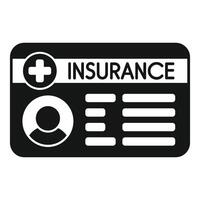 Medical insurance card offering protection and coverage vector