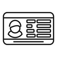 Security system showing user profile with personal information on screen vector