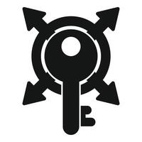 Key performance indicator kpi icon showing business success and target vector